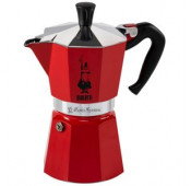 Bialetti - Machine à Expresso -Moka Express 6 Tasses - Rouge