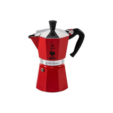 Bialetti - Machine à Expresso -Moka Express 6 Tasses - Rouge