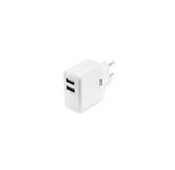 ACT USB Oplader, 2-poorts, 30W Quick Charge Wit