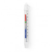 Analog fridge and freezer thermometer