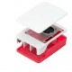 Raspberry Boîtier PI5 ventilateur intégré Rouge-Blanc