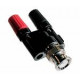 Adaptateur BNC male vers 2xbanane femelle - Low cost