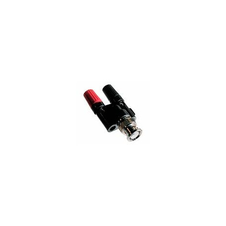 Adaptateur BNC male vers 2xbanane femelle - Low cost