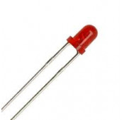 LED CLIGNOTANTE Rouge DIFFUSANTE 5mm