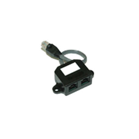 Splitter - Male RJ45 Plug 2 x Female RJ45 Socket Unshielded