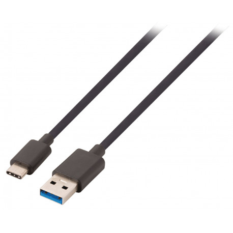 Câble USB 3.2 C mâle vers A mâle 1M Noir