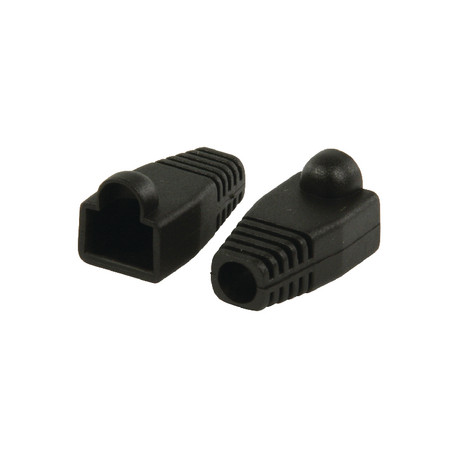 Capuchon- Embout de protection rj45 - Noir - 10 pièces