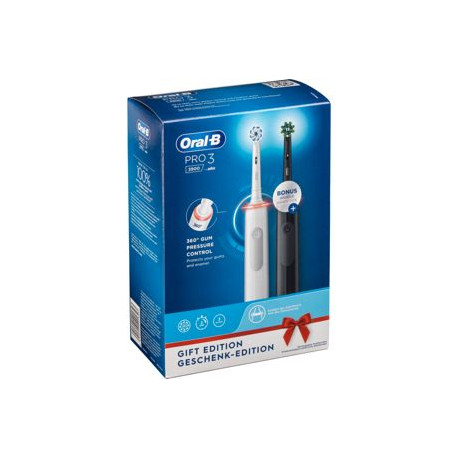 Braun Oral-B PRO 3 3900 Duopack Black-White Edition