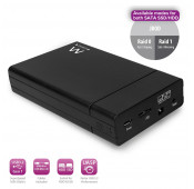 2.5" RAID SATA USB 3.0 Dual HDD SSD Enclosure, USB 3.2 Gen1