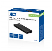 ACT M.2 SATA en NVMe SSD-behuizing, USB-C 3.2 Gen2