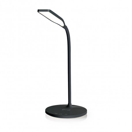 Lampe de Bureau led noire avec chargeur sans fil