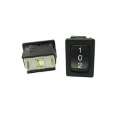 Rocker switch I-0-II 6A 250Vac