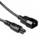 ACT Powercord C14 - C5 black 1 m