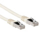 ACT Ivory 0.25 meter LSZH SFTP CAT6A patch cable