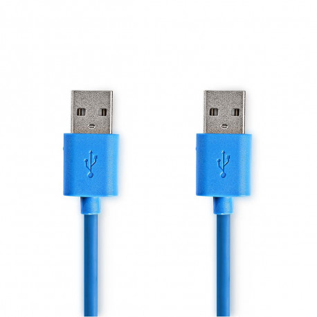 USB-kabel USB 3.2 Gen 1 USB-A mannelijk USB-A mannelijk 1M