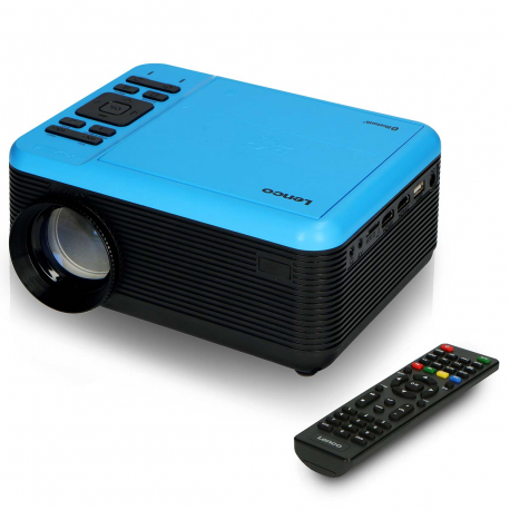 LENCO - LCD projector with DVD player and et Bluetooth® Blue