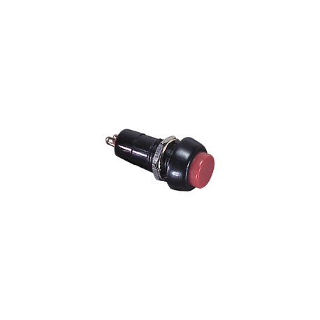 Bouton poussoir off-(on) couleur capuchon noir 1A -125Vac