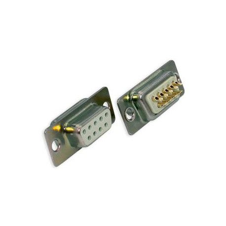 Sub-D connectors vrouwelijk te solderen 9P