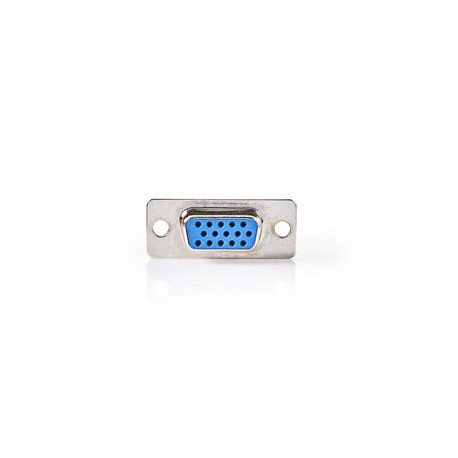 Vrouwelijk 15P D-connector hoge dichtheid chassismontage