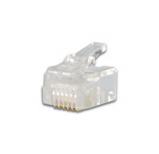 Modulaire telefoonplug RJ12 verguld 6µ