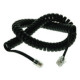 Cable spirale 2.5m noir pour cornet telephonique