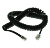 Cable spirale 2.5m noir pour cornet telephonique