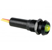 Voyant Led vert 12V - Boitier noir