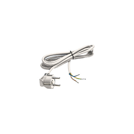 Cordon d alimentation blanc 1.80m 3x0.75mm²