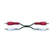 Cable 10m - 2 fiches males RCA/2 fiches males RCA