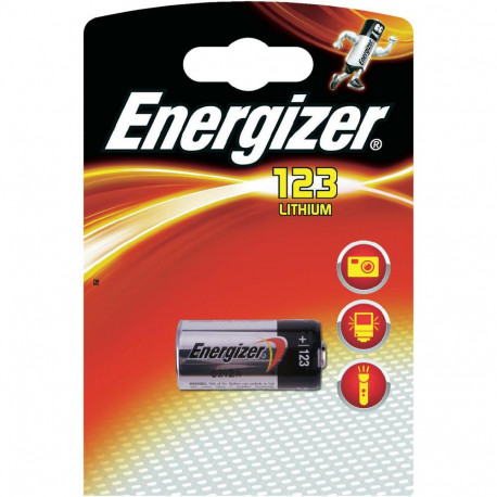 Energizer - Battery photo Lithium 3V 1300mAh CR123