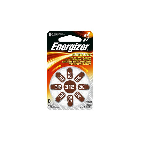 Energizer - 8 Hearing aid batteries PR41