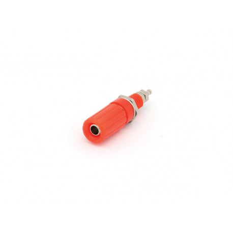 Geisoleerde stekkerbus 4mm Rood