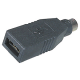 Adapter USB A female - Mini DIN 6 male