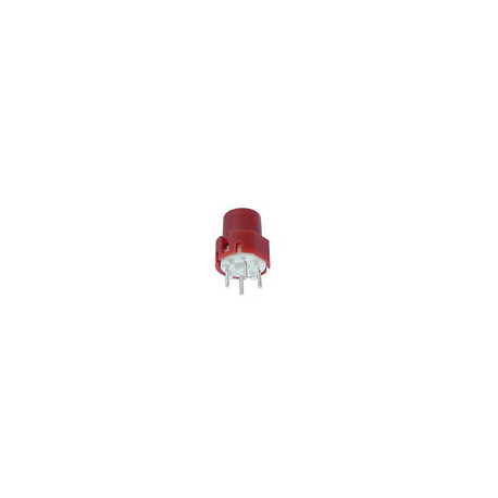 Bouton poussoir 9.0mm rouge