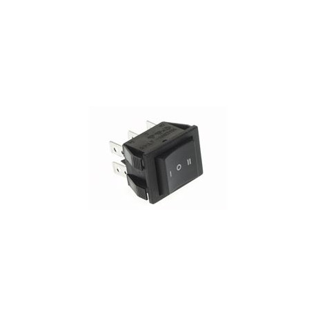 Interrupteur a bascule 10A-250V ON-OFF-ON - Noir