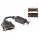 DisplayPort naar DVI vrouw. 0.15m