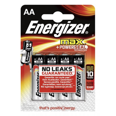 Energizer - Batteries alkaline MAX AA