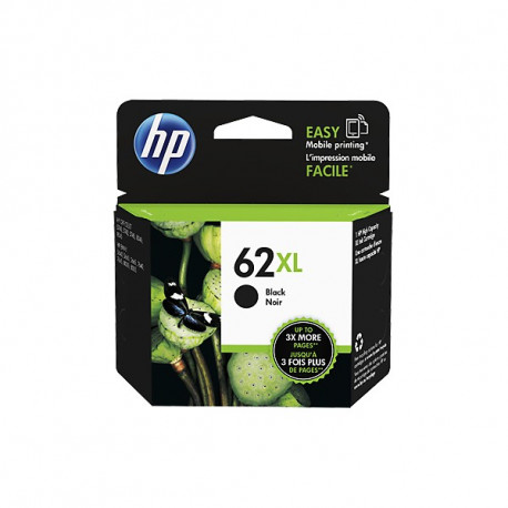 HP 62XL Ink Cartridge - Black - Inkjet