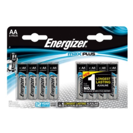 Energizer - Pile alcaline Max Plus AA / LR6 - 8 stuks