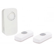 Wireless battery-operated doorbell - 2 Buttons