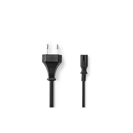 Power cord Euro Type C CEE7/16 Black 3m