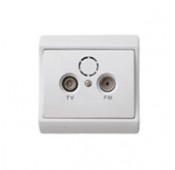 Elix - Radio / TV antenna socket to build in cream