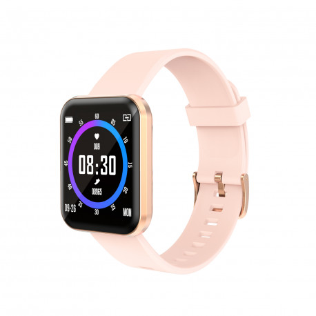 Lenovo E1 Pro Smartwatch met gouden / roze band