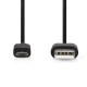 Micro USB B Male - USB A Male 5M