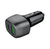 Energizer - Chargeur rapide pour voiture USB-C + USB-A