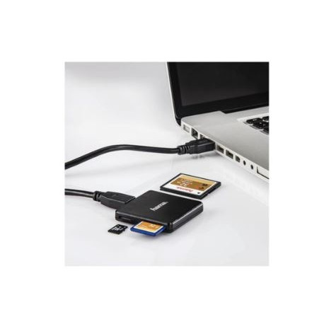 Hama Lecteur de cartes USB-3.0 SD MicroSD CF noir