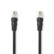 Cable 75 ohm 2m - BNC Male - BNC Male Black