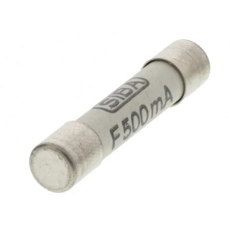 Fuse, 500mA, 6.35 (Dia.) x 32mm, 6.35mm