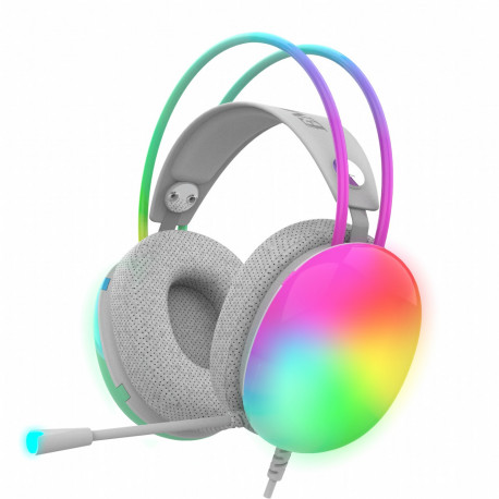 INCA Gaming Headset IGK-X8Y 7.1, USB, RGB-LED Gris