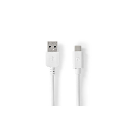 USB 3.2 C male naar A male kabel 1M Wit